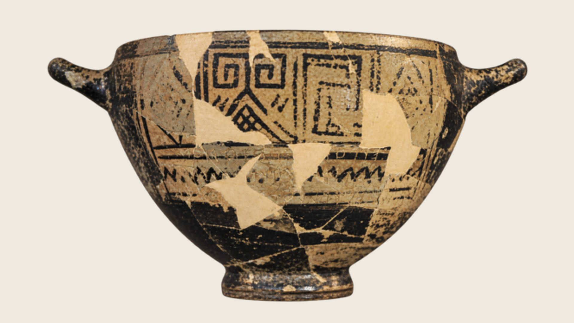 The Cup of Nestor from Pithekoussai, its inscription scratched into the clay