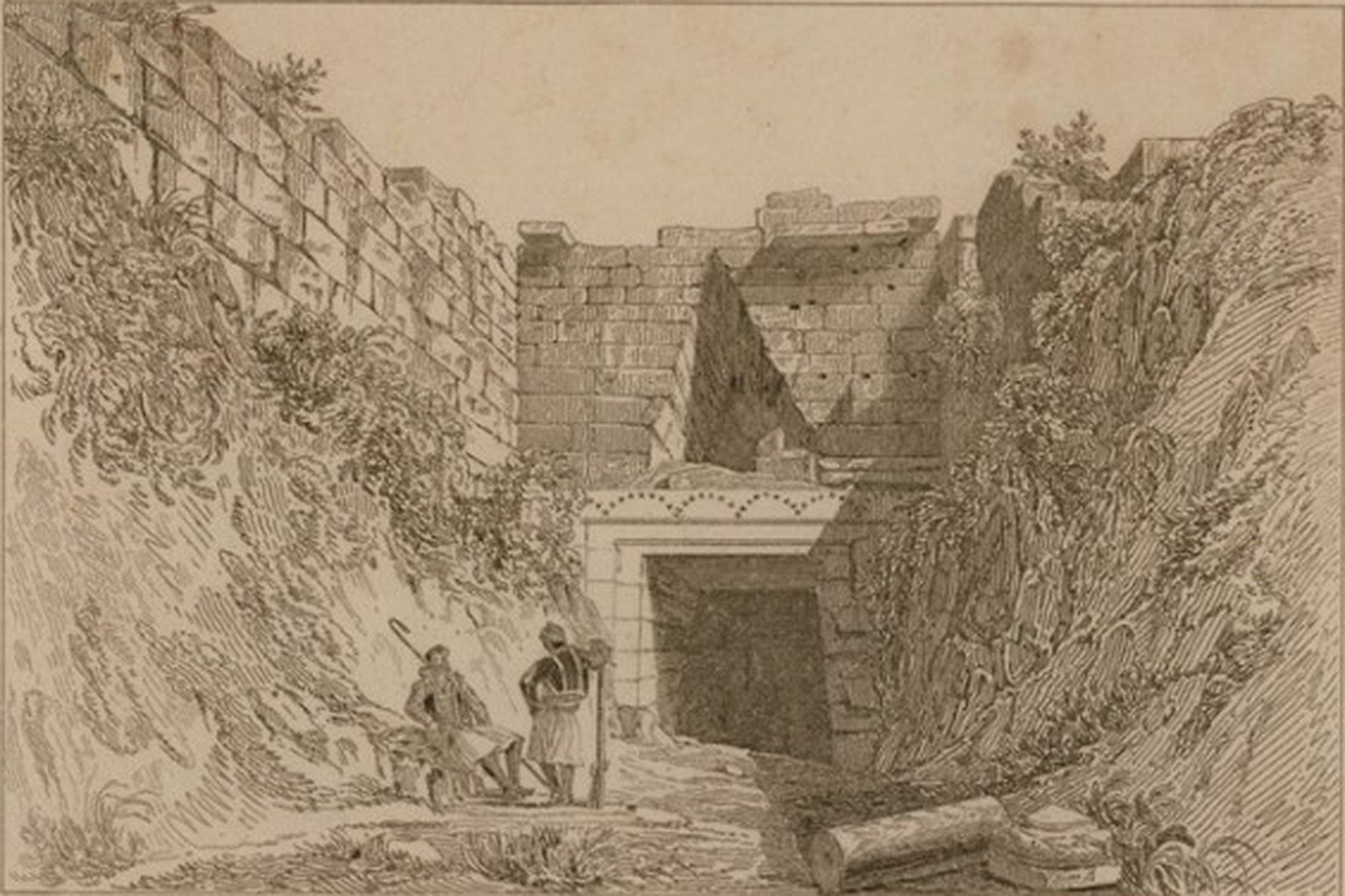 The doorway of the Treasury of Atreus at Mycenae